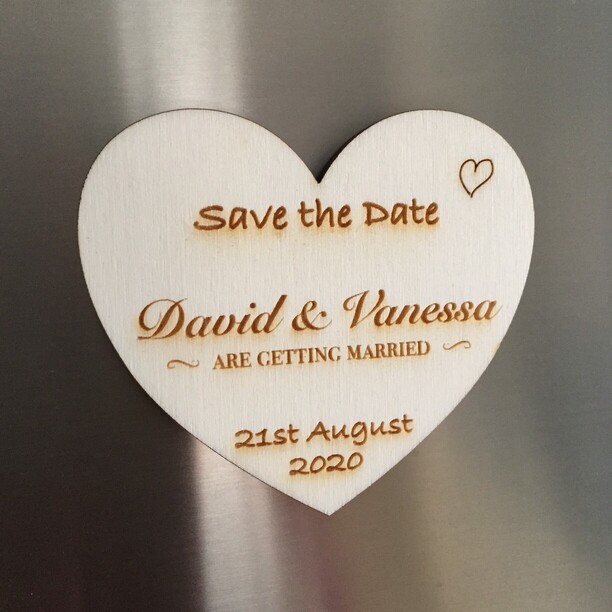 Save the Date Wedding Fridge Magnets